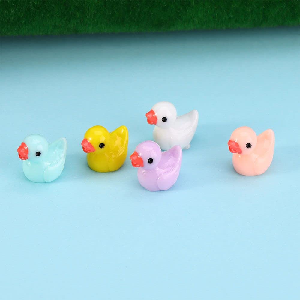 Foto 4 pulgar | Adorno En Miniatura Con Forma De Minipato De Resina Para Manualidades, 5 Unidades, Color Blanco - Venta Internacional.