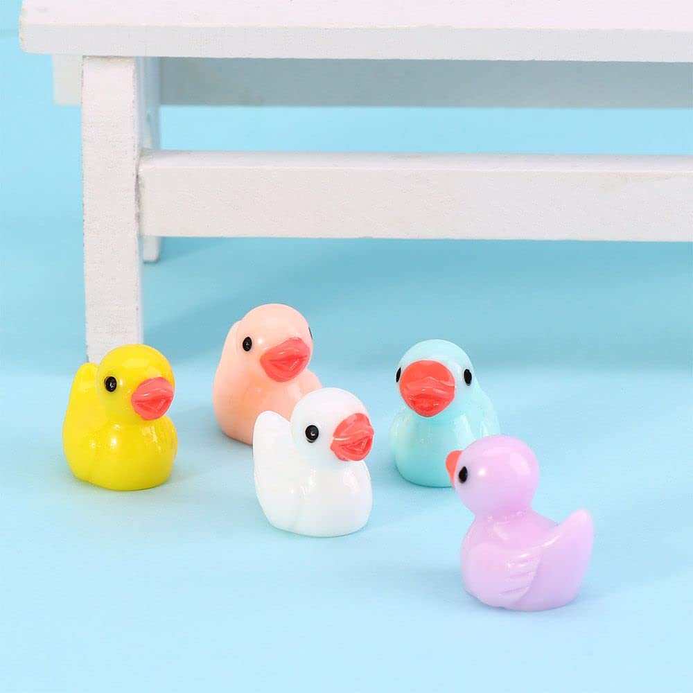Foto 5 pulgar | Adorno En Miniatura Con Forma De Minipato De Resina Para Manualidades, 5 Unidades, Color Blanco - Venta Internacional.