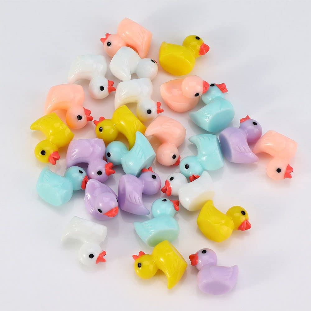 Foto 7 pulgar | Adorno En Miniatura Con Forma De Minipato De Resina Para Manualidades, 5 Unidades, Color Blanco - Venta Internacional.
