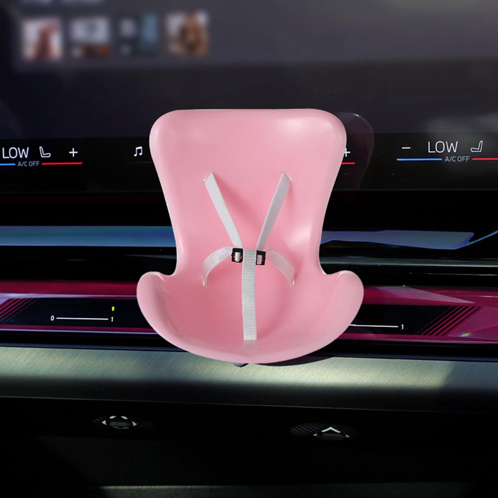 Foto 4 pulgar | Asiento De Coche Labubu, Accesorio Decorativo Para Coche, Plástico Rosa - Venta Internacional.