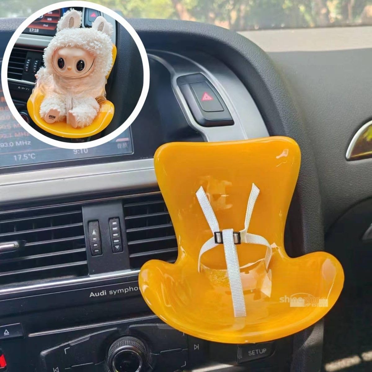 Foto 3 pulgar | Asiento De Seguridad Para Muñecas, Modelo Labubu Dolls, 10-17 Cm, Con Soporte, Color Naranja - Venta Internacional.