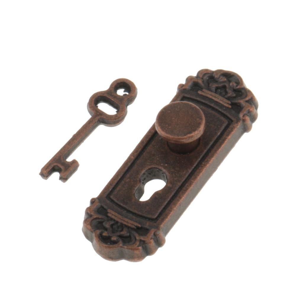 Foto 3 pulgar | Juego De Pomos Y Llaves En Miniatura Para Casa De Muñecas, Color Bronce A Escala 1:12 - Venta Internacional.