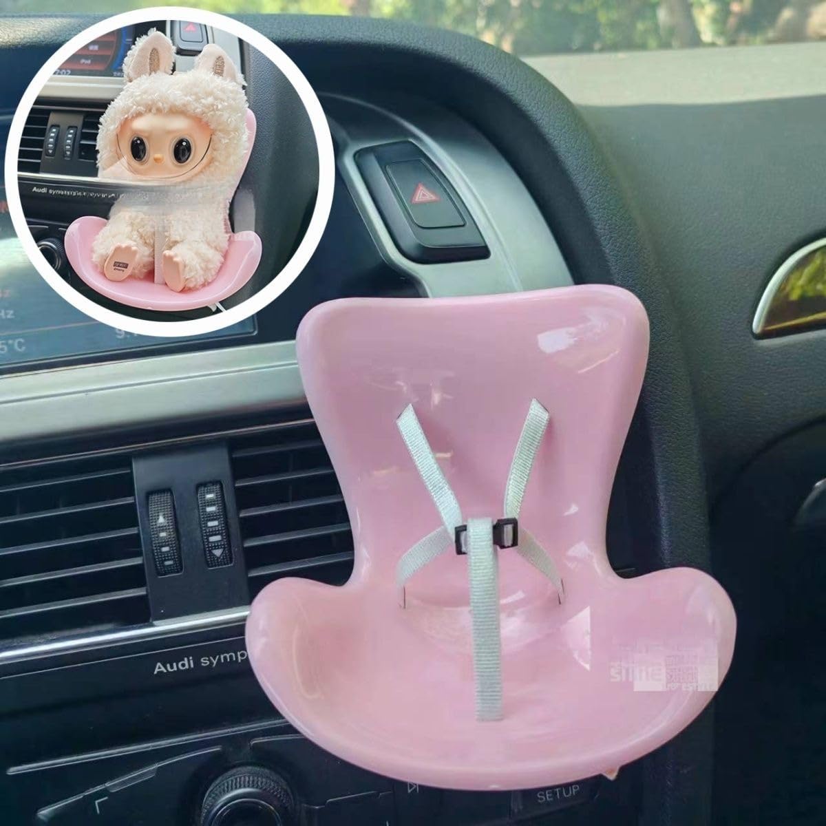 Foto 3 pulgar | Asiento De Seguridad Para Muñecas Labubu Dolls, 10-17 Cm, Rosa A La Moda - Venta Internacional.