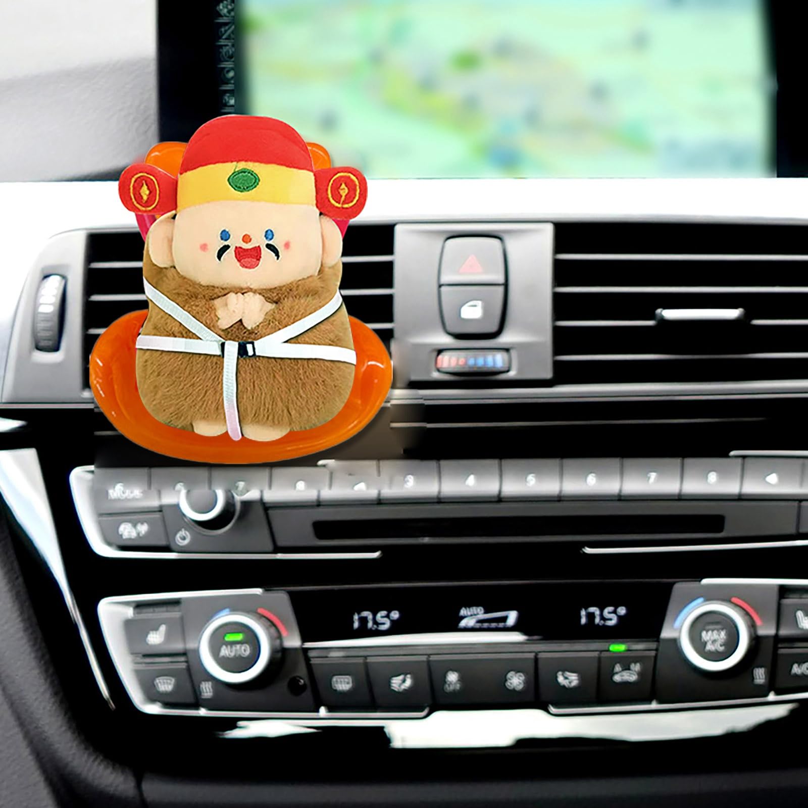 Foto 3 pulgar | Asiento De Coche Labubu, Accesorio Decorativo Para Coche, Plástico Naranja - Venta Internacional.