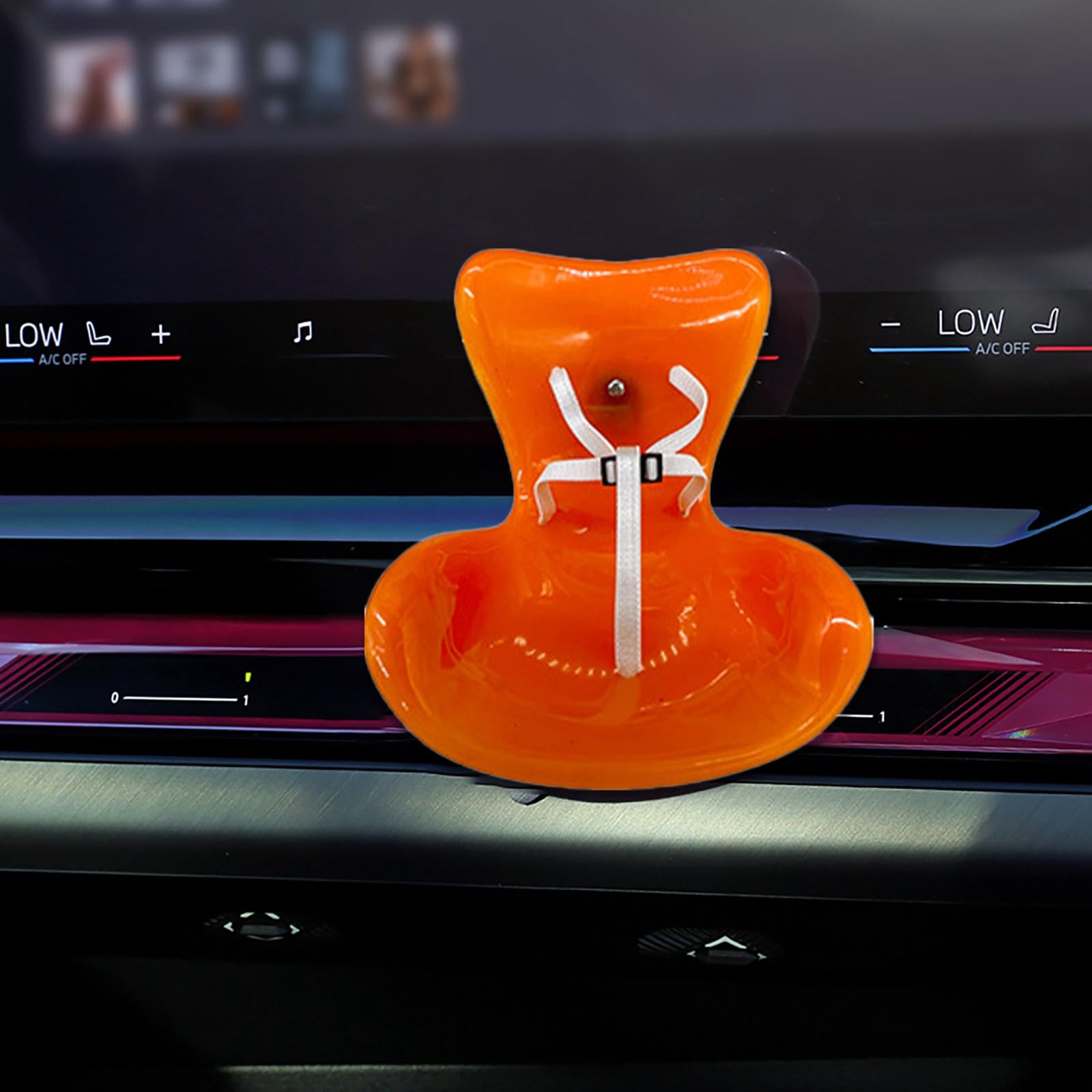 Foto 4 pulgar | Asiento De Coche Labubu, Accesorio Decorativo Para Coche, Plástico Naranja - Venta Internacional.