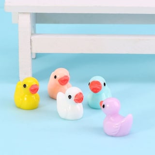Foto 3 | Adorno En Miniatura Con Forma De Minipato De Resina Para Manualidades (azul) - Venta Internacional.