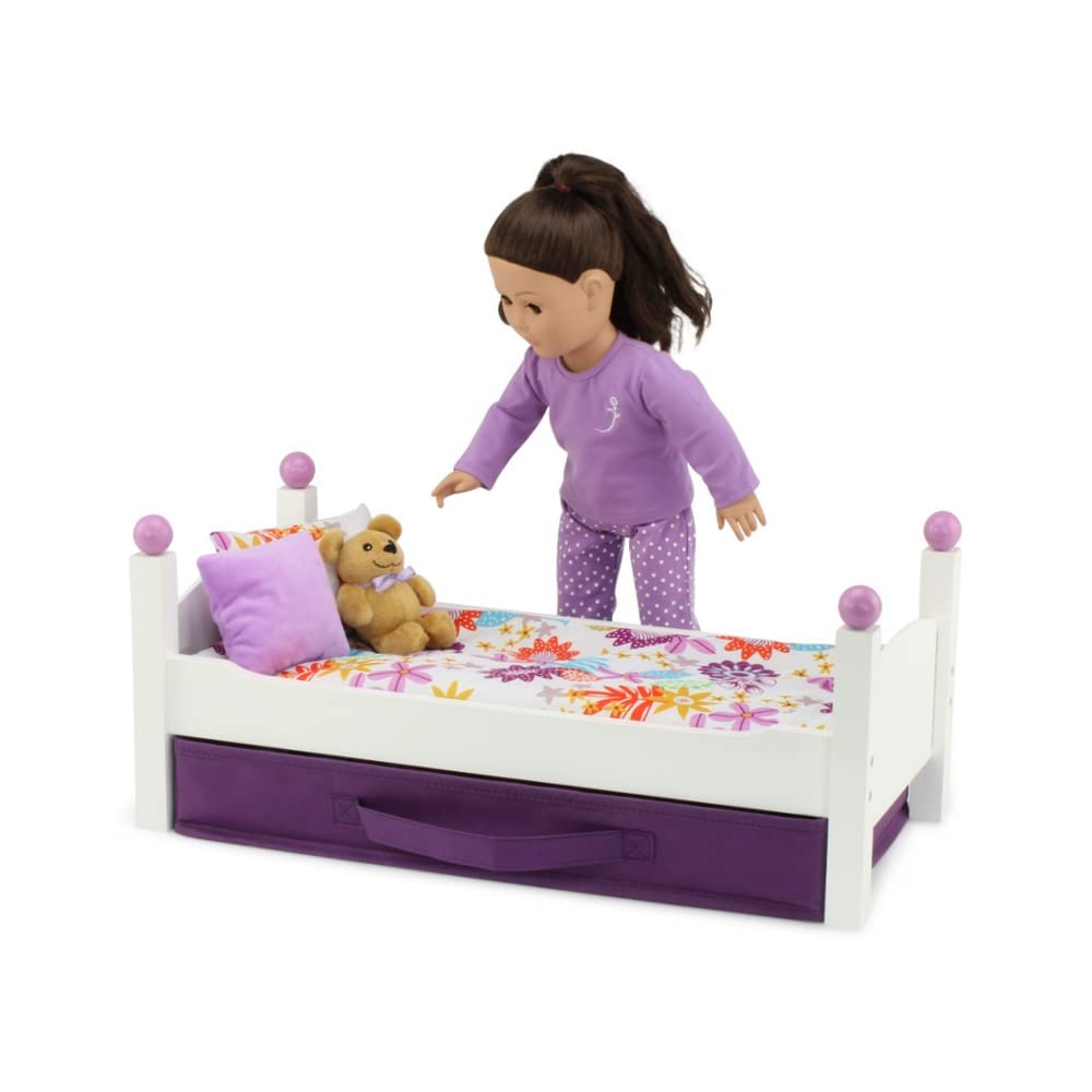Foto 8 pulgar | Mueble De Cama Para Muñecas Emily Rose Individual Apilable De 18 Pulgadas - Venta Internacional.