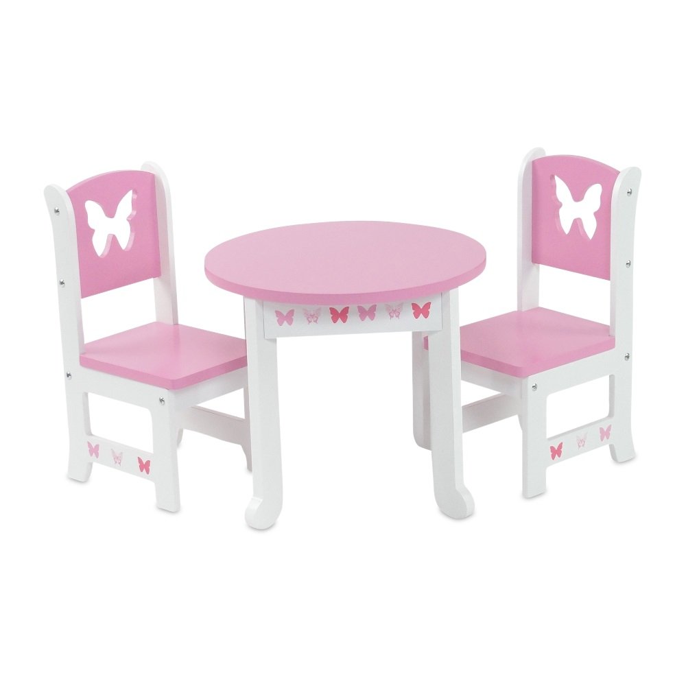 Foto 4 pulgar | Mesa De Cocina Emily Rose De Doll Furniture Con 2 Sillas De 45 Cm - Venta Internacional.