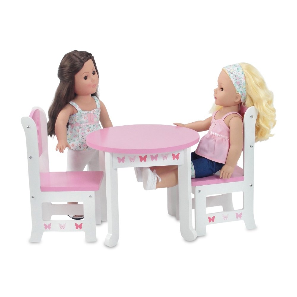 Foto 5 pulgar | Mesa De Cocina Emily Rose De Doll Furniture Con 2 Sillas De 45 Cm - Venta Internacional.