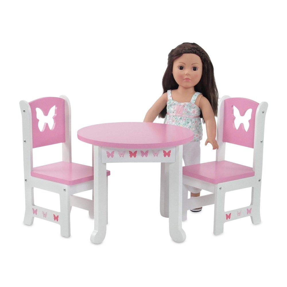 Foto 7 pulgar | Mesa De Cocina Emily Rose De Doll Furniture Con 2 Sillas De 45 Cm - Venta Internacional.