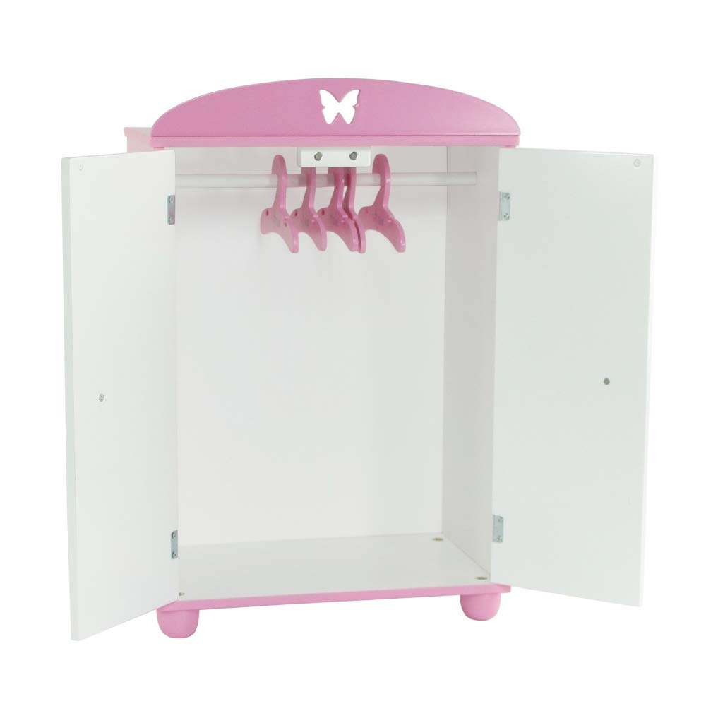Foto 4 | Armario De Madera Emily Rose Doll De 18 Pulgadas Con Perchas De Furniture - Venta Internacional.