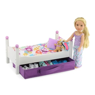 Foto 6 | Cama Individual Blanca Clásica Emily Rose De 14 Pulgadas De Doll Furniture - Venta Internacional.