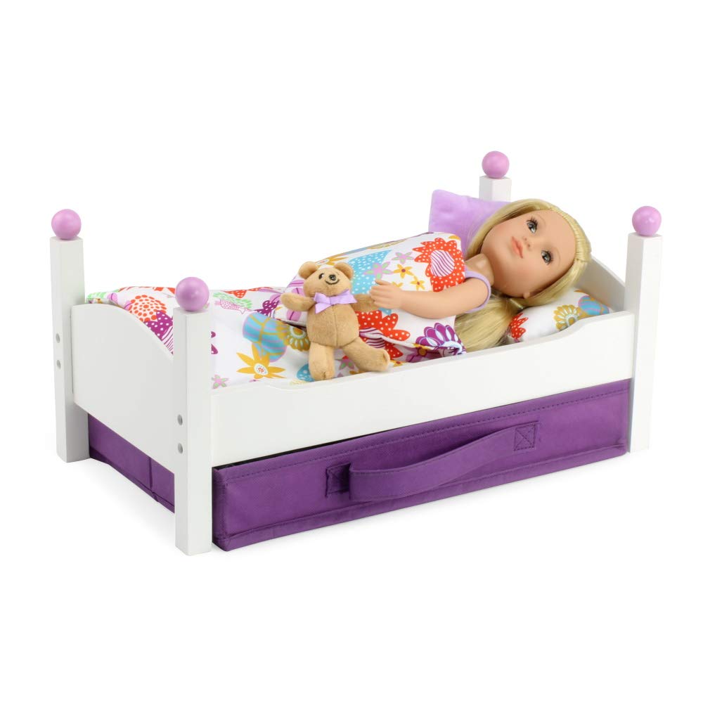 Foto 7 | Cama Individual Blanca Clásica Emily Rose De 14 Pulgadas De Doll Furniture - Venta Internacional.