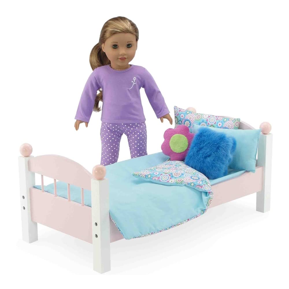 Foto 4 | Juego De Ropa De Cama Emily Rose Para Muñecas De 18 Pulgadas Con Mantas Y Acceso. - Venta Internacional.