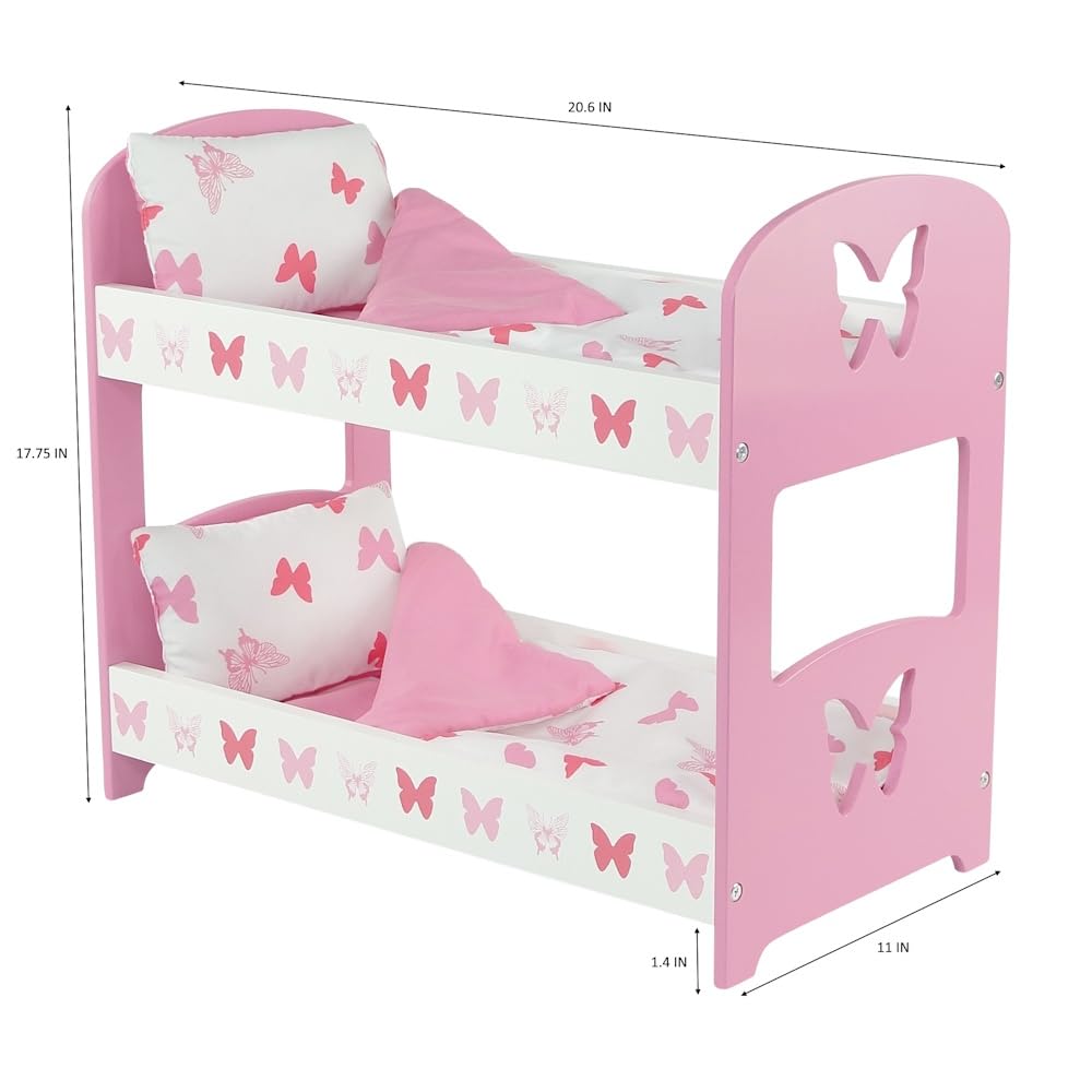Foto 5 | Litera Doll Furniture, Muñecas Emily Rose Butterfly De 18 Pulgadas - Venta Internacional.