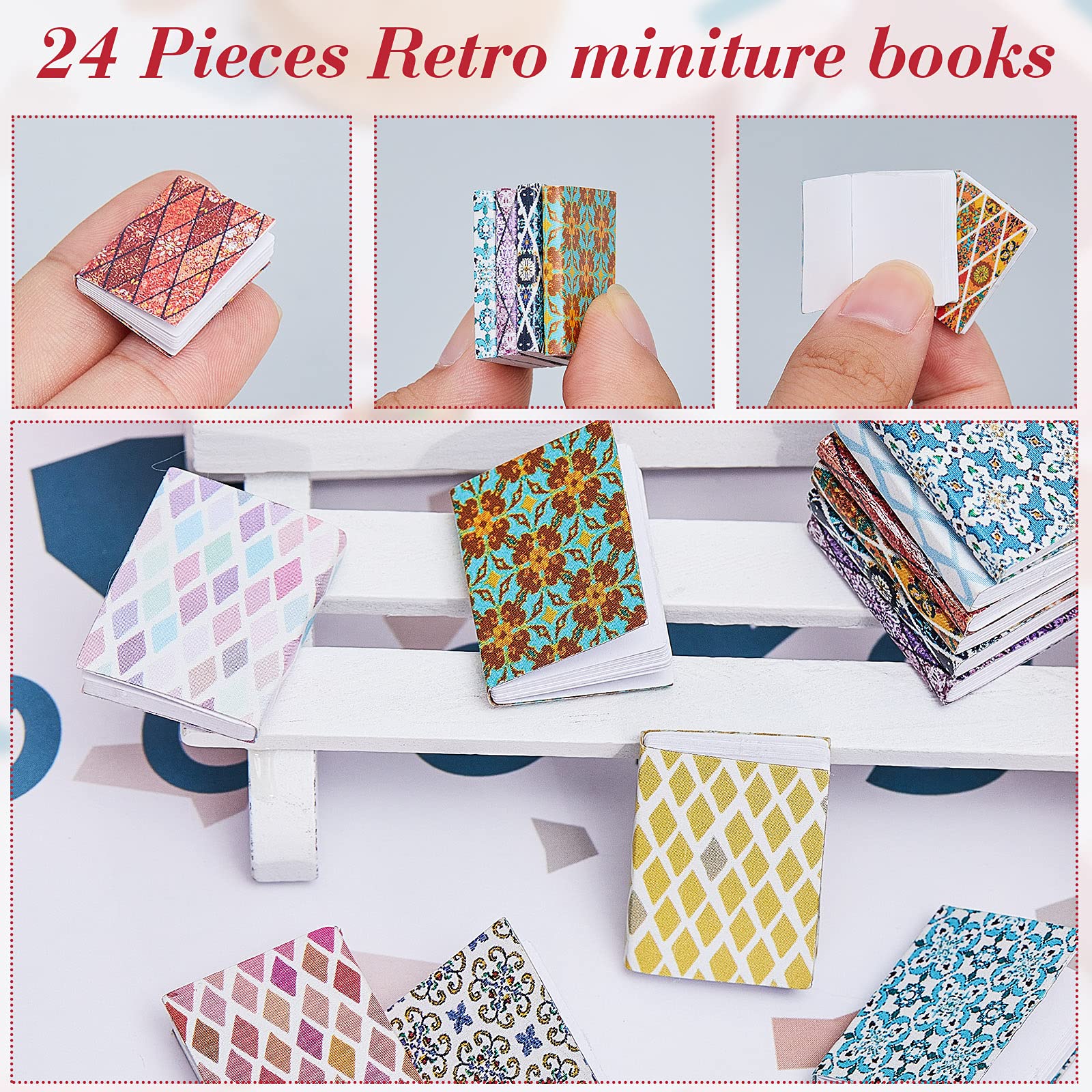 Foto 5 pulgar | Miniatures Dollhouse Books Skylety, 24 Piezas, Escala 1:12 - Venta Internacional.