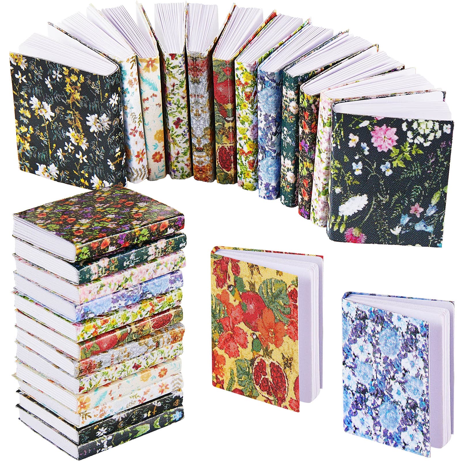 Foto 2 pulgar | Miniatures Dollhouse Books Skylety, Escala 1:12 X24 (floral) - Venta Internacional.