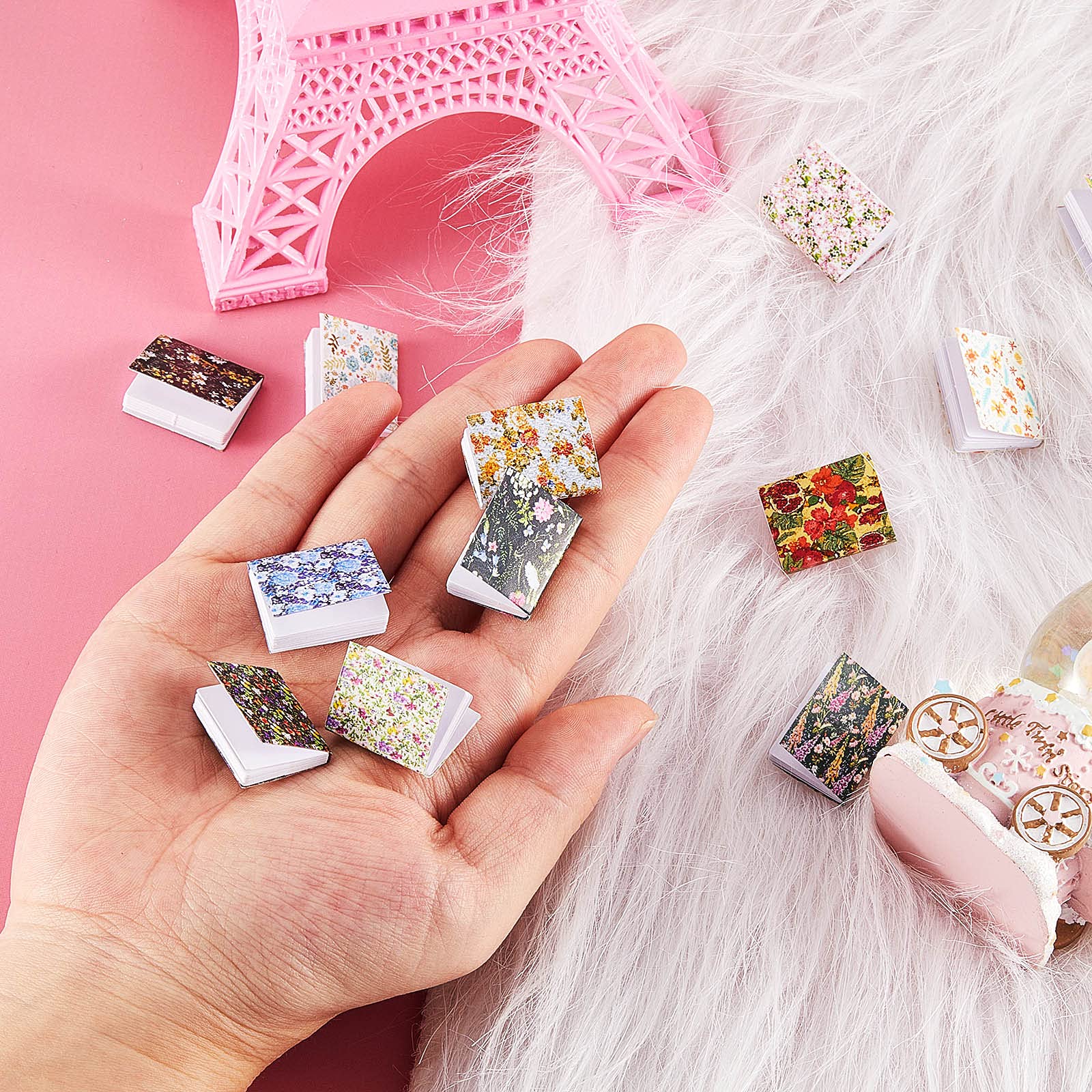 Foto 4 pulgar | Miniatures Dollhouse Books Skylety, Escala 1:12 X24 (floral) - Venta Internacional.