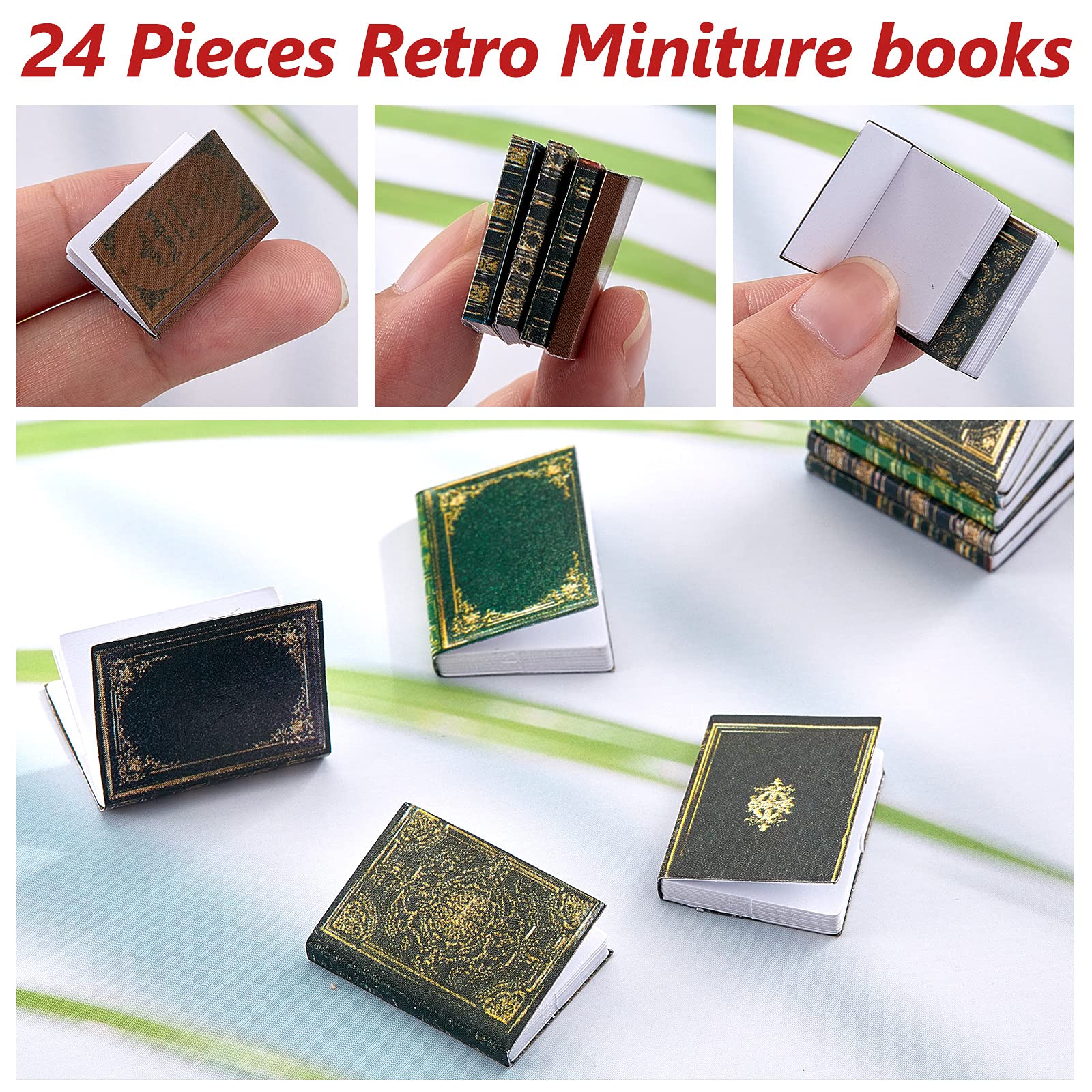 Foto 3 | Miniatures Dollhouse Books Skylety, 24 Piezas, Escala 1:12 - Venta Internacional.