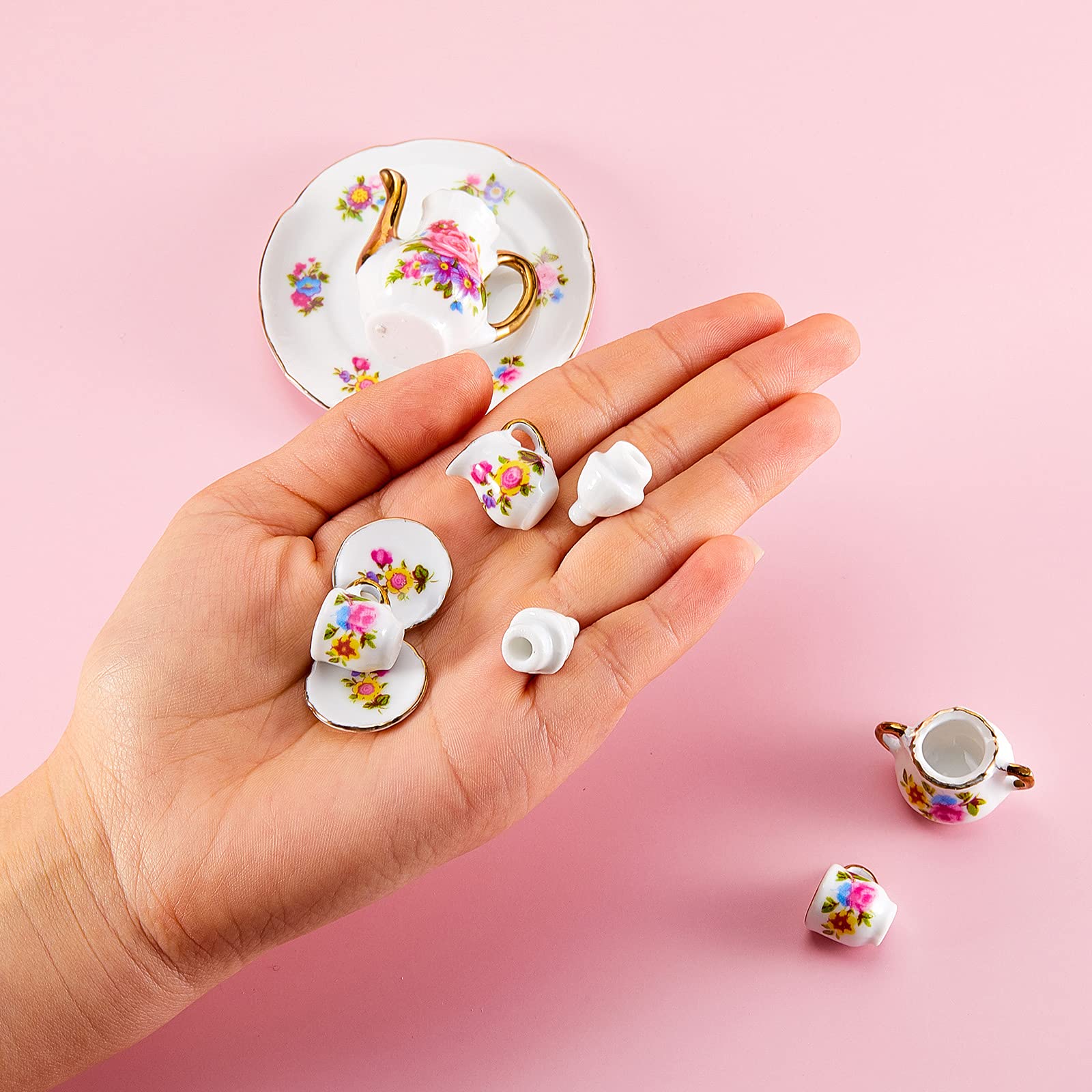 Foto 3 pulgar | Juego De Tazas De Té Dollhouse Skylety De Porcelana En Miniatura A Escala 1:12 - Venta Internacional.