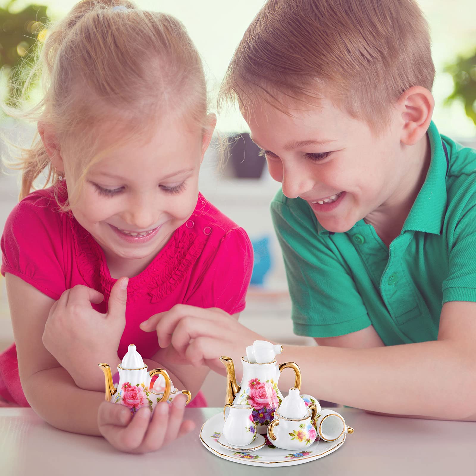 Foto 6 | Juego De Tazas De Té Dollhouse Skylety De Porcelana En Miniatura A Escala 1:12 - Venta Internacional.