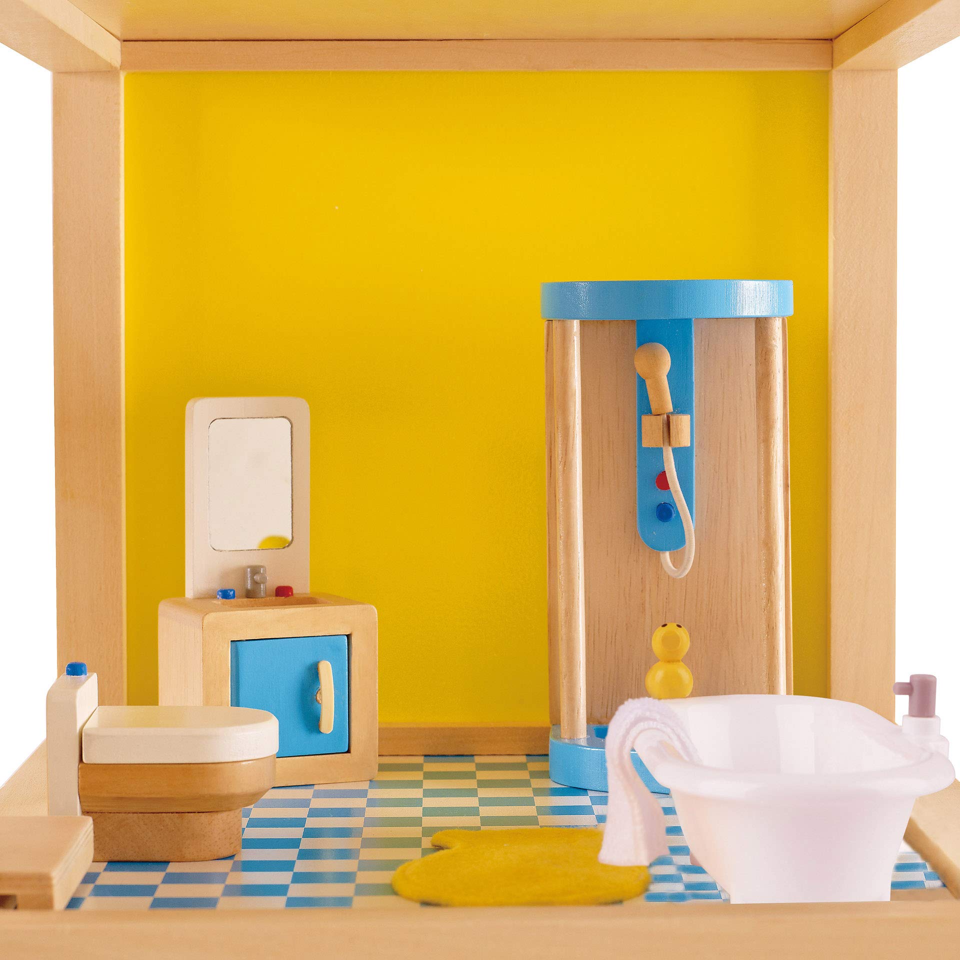 Foto 4 pulgar | Baño Familiar para Casa de Muñecas Hape de Madera 7 Piezas - Venta Internacional