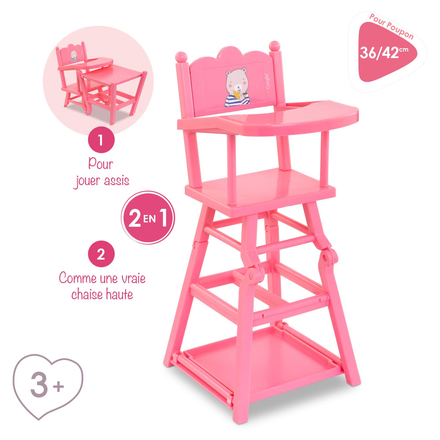 Foto 2 | Trona Corolle Baby Doll, Diseño 2 En 1, Para 14 A 17 Años - Venta Internacional.