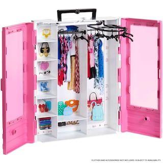 Foto 1 | Fashionistas Ultimate Closet Barbie Rosa Con Estante Y Asa - Venta Internacional.
