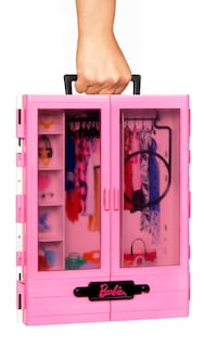 Foto 3 | Fashionistas Ultimate Closet Barbie Rosa Con Estante Y Asa - Venta Internacional.