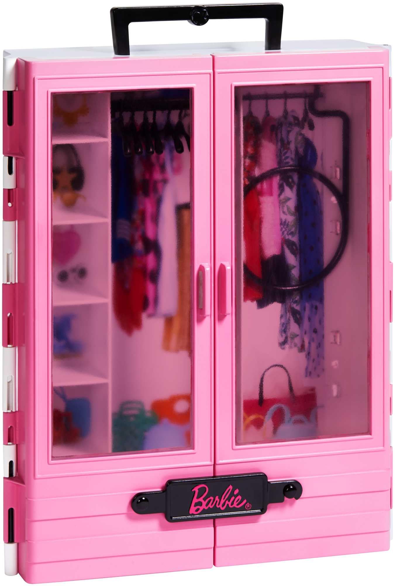 Foto 4 | Fashionistas Ultimate Closet Barbie Rosa Con Estante Y Asa - Venta Internacional.