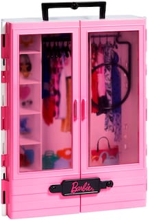 Foto 4 | Fashionistas Ultimate Closet Barbie Rosa Con Estante Y Asa - Venta Internacional.