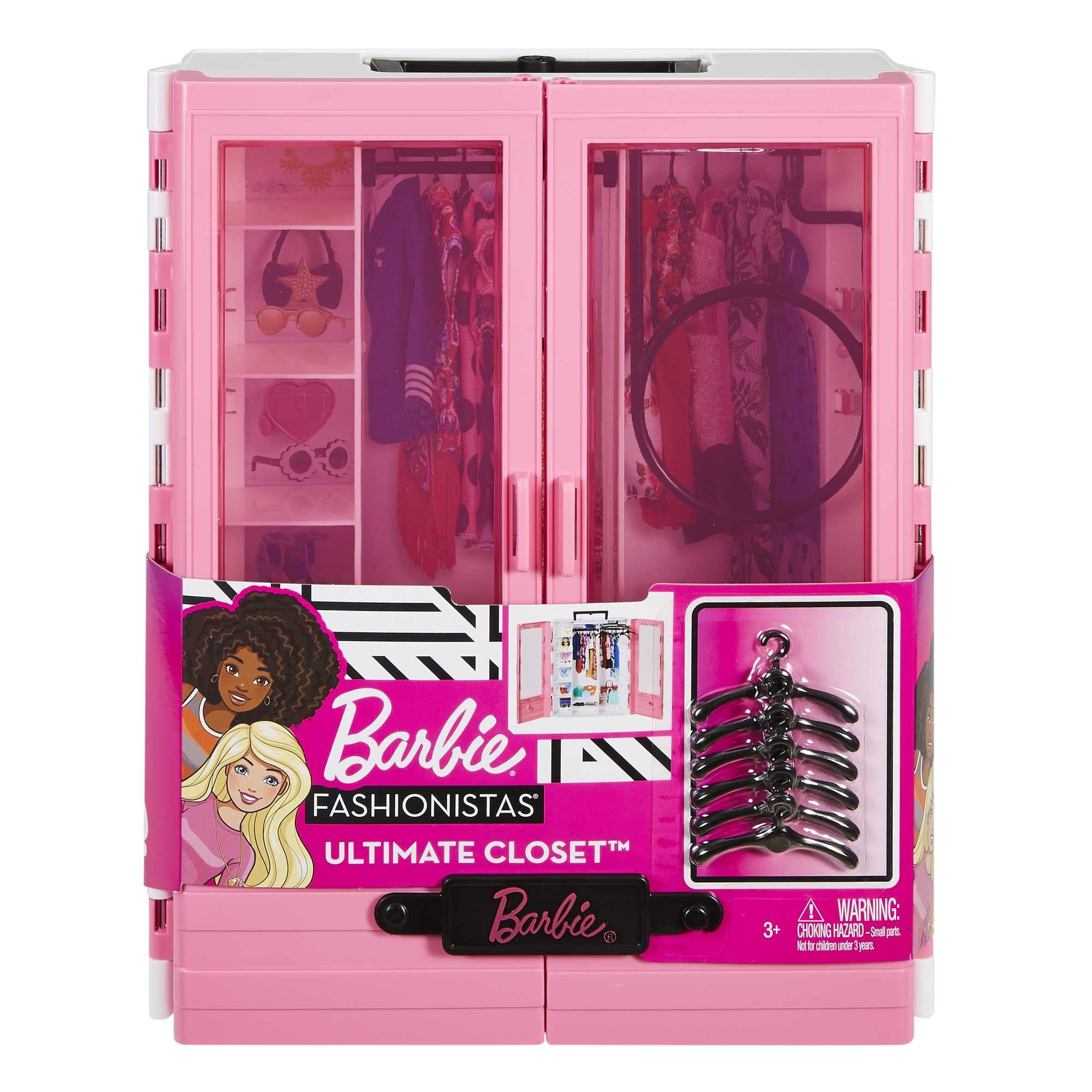 Foto 6 | Fashionistas Ultimate Closet Barbie Rosa Con Estante Y Asa - Venta Internacional.
