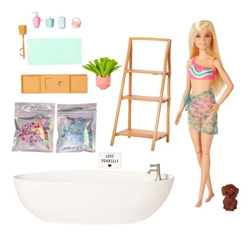 Foto 2 | Muñeca Barbie Baño de Burbujas