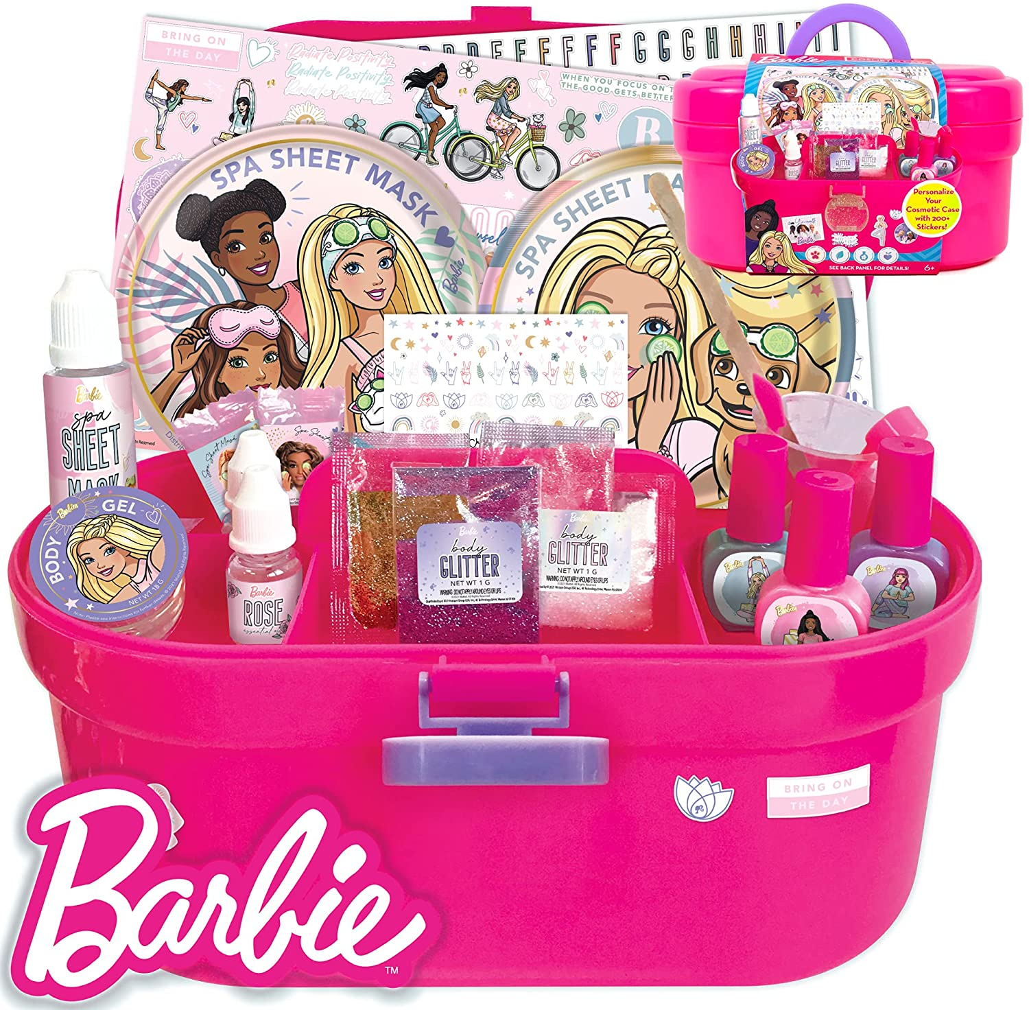 Foto 2 pulgar | Venta Internacional- Barbie Estuche Cosmético De Horizon Group Usa, Kit De Belleza Para Un Día De Spa En Casa