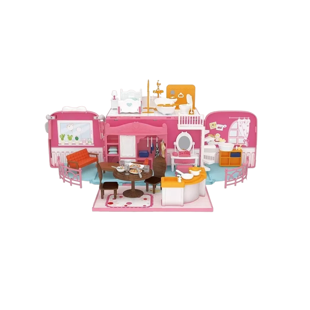 Casita de Muñecas Koala Rosa 72 Piezas