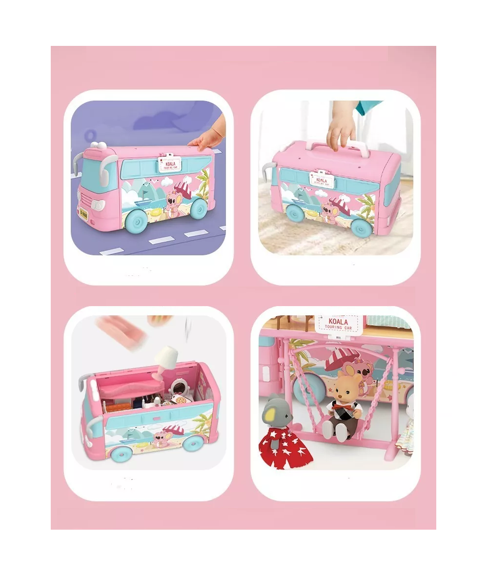 Foto 5 | Casita de Muñecas Koala Rosa 72 Piezas