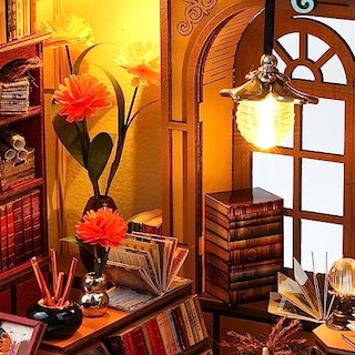 Foto 3 | Venta Internacional - Kit De Casa De Muñecas De Madera En Miniatura Para Bricolaje, Tienda De Libros Mágicos Con Muebl