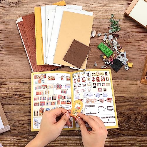 Foto 8 pulgar | Venta Internacional - Kit De Casa De Muñecas De Madera En Miniatura Para Bricolaje, Tienda De Libros Mágicos Con Muebl