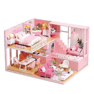 Foto 1 | Venta Internacional - Miniatura De Madera Doll House Cutebee Diy Con Led Para Niños