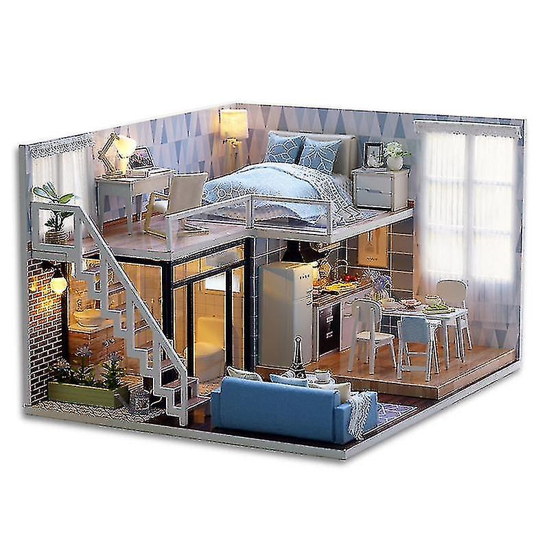 Foto 3 pulgar | Venta Internacional - Miniatura De Madera Doll House Cutebee Diy Con Led Para Niños