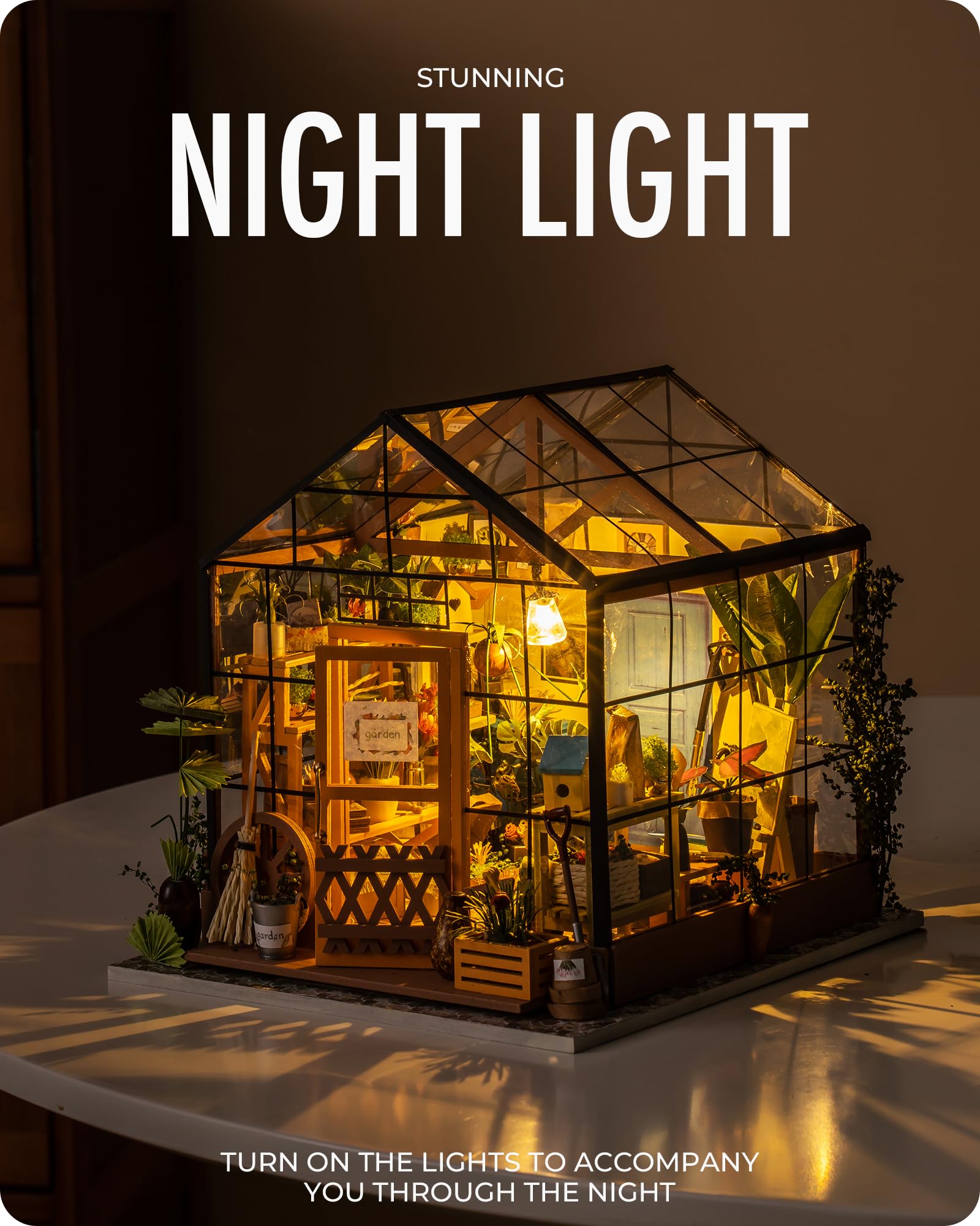 Foto 6 | Venta Internacional - Kit De Casa En Miniatura Para Bricolaje Rolife Greenhouse Cathy's Con Muebles