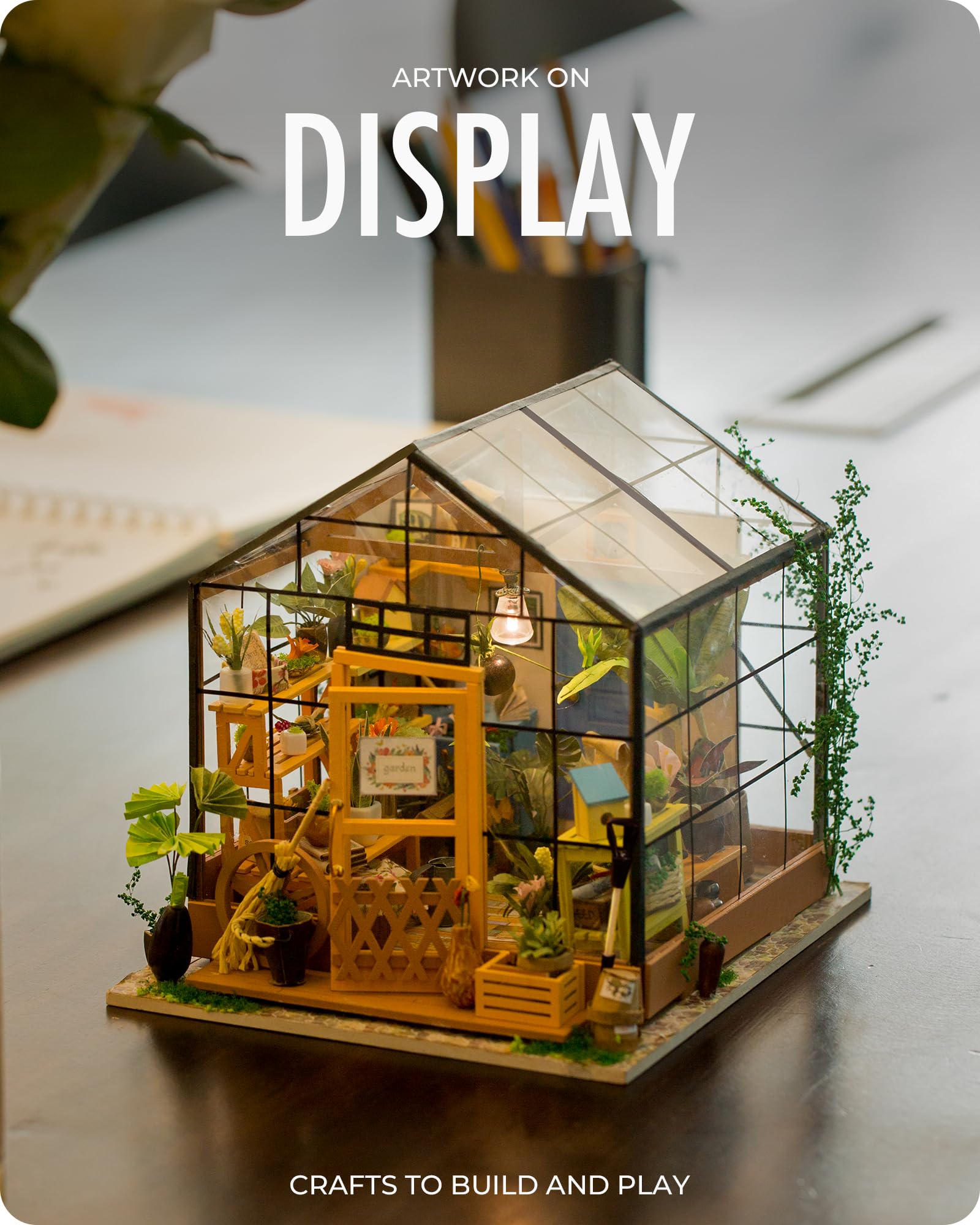Foto 8 | Venta Internacional - Kit De Casa En Miniatura Para Bricolaje Rolife Greenhouse Cathy's Con Muebles