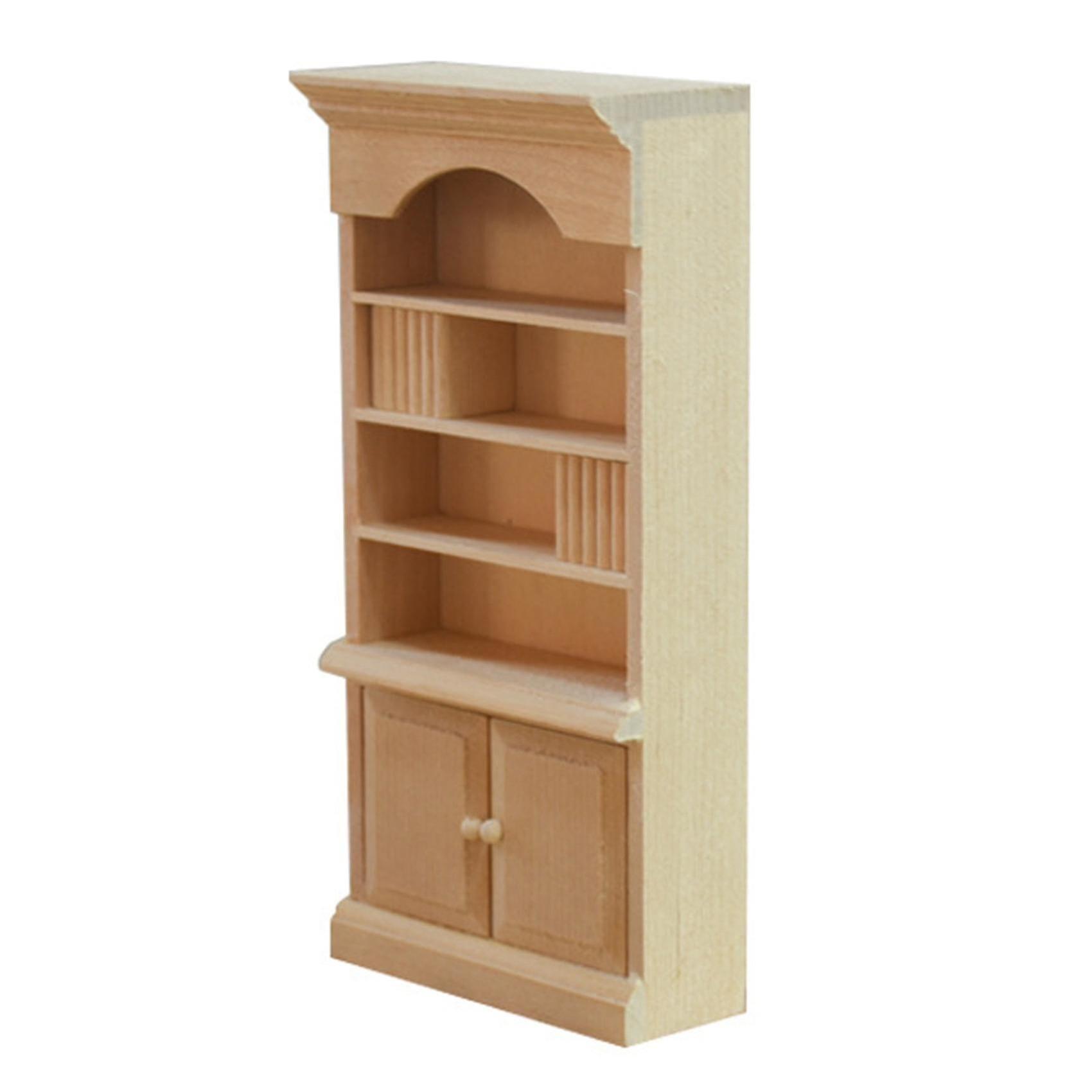 Foto 2 pulgar | Venta Internacional - Estantería De Madera En Miniatura Dollhouse, Escala 1/12