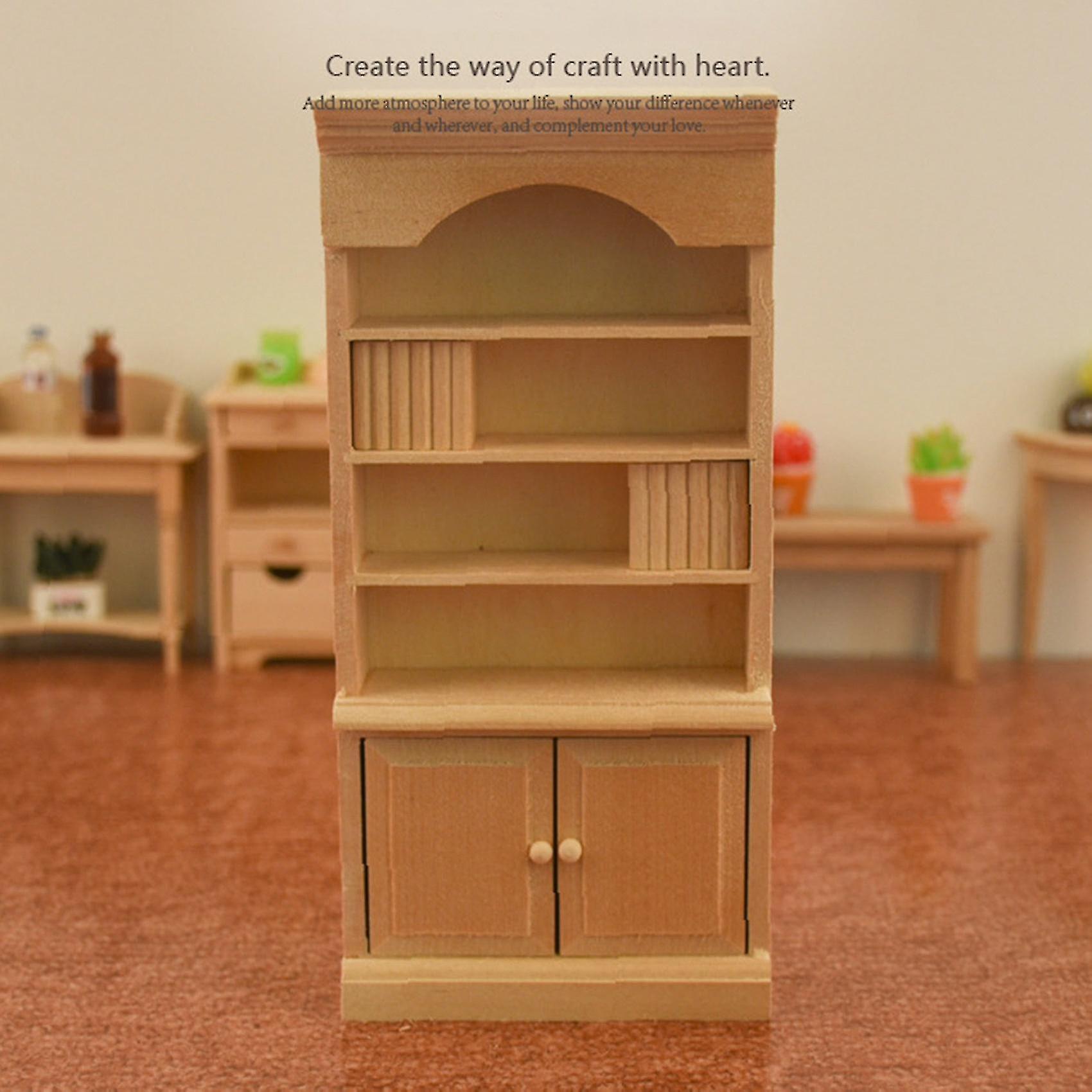 Foto 2 | Venta Internacional - Estantería De Madera En Miniatura Dollhouse, Escala 1/12