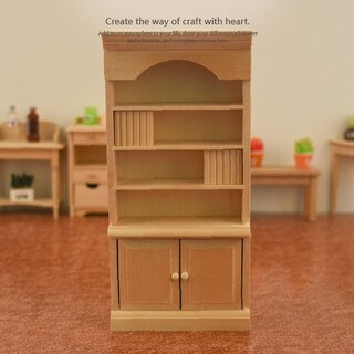 Foto 2 | Venta Internacional - Estantería De Madera En Miniatura Dollhouse, Escala 1/12