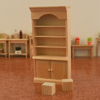 Foto 4 | Venta Internacional - Estantería De Madera En Miniatura Dollhouse, Escala 1/12