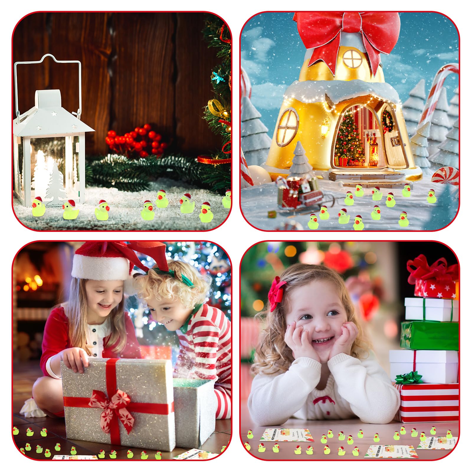 Foto 4 pulgar | Set De Pato De Resina Sappy 150 Christmas Luminous Con Tarjetas Y Pegamento - Venta Internacional.