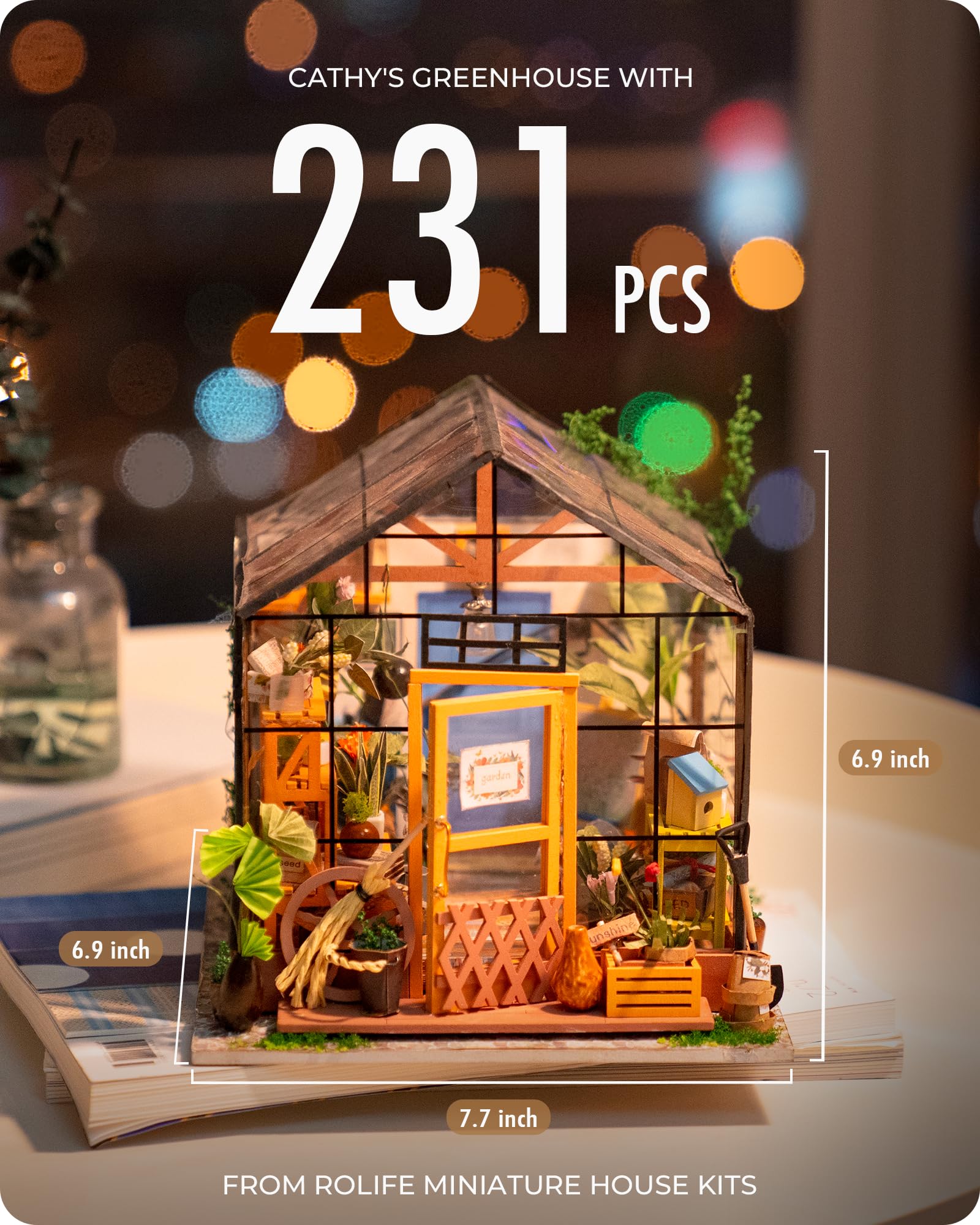 Foto 4 pulgar | Kit De Casa En Miniatura Rolife Greenhouse Cathy's Con Muebles - Venta Internacional.