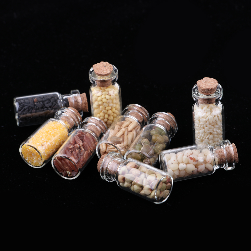 Foto 6 pulgar | Juego De Tarros De Cristal A Escala 1/12, 9 Unidades, Para Casa De Muñecas En Miniatura - Venta Internacional.
