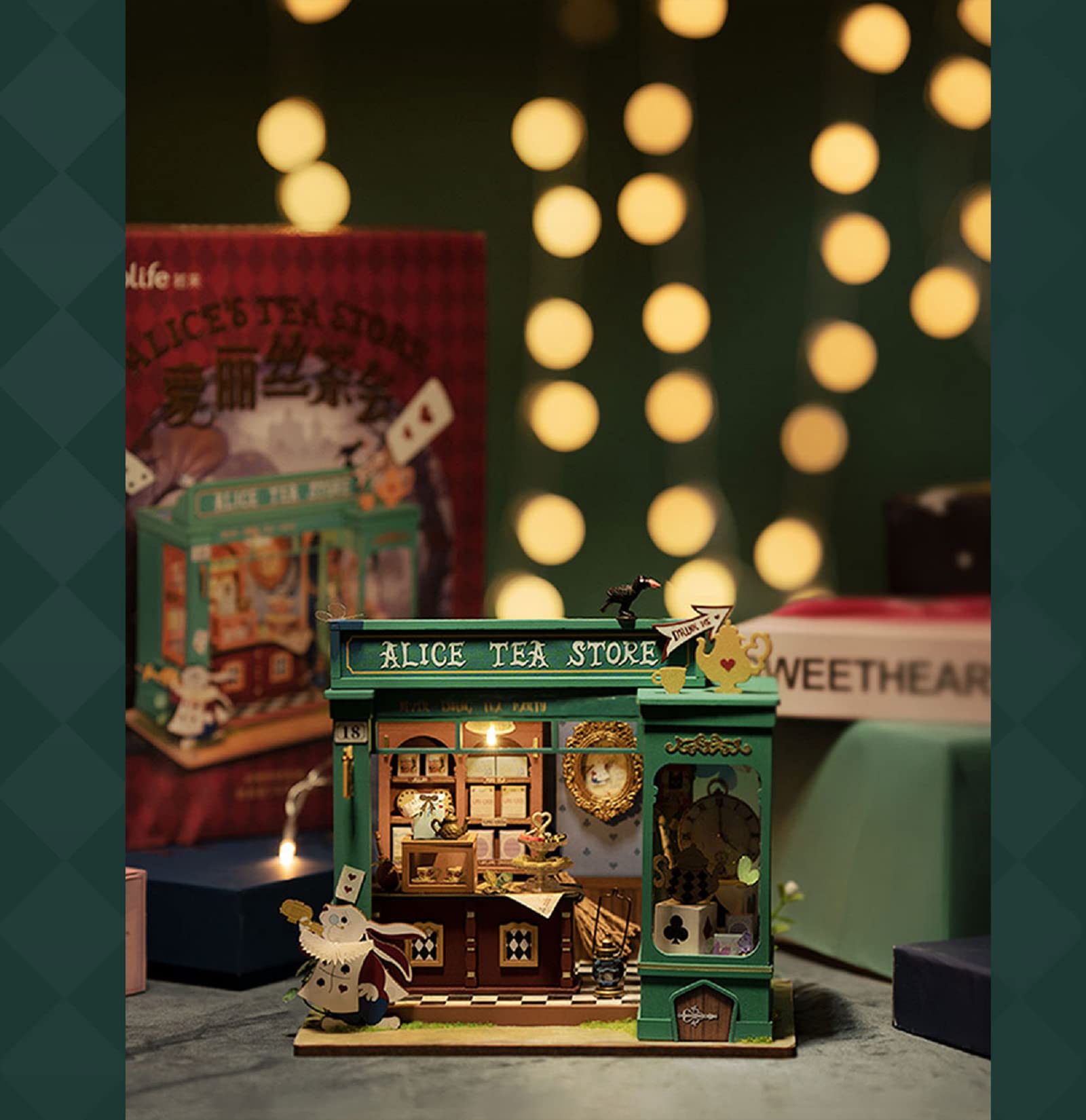 Foto 6 pulgar | Kit De Casa En Miniatura Rolife Alice's Tea Store Con Muebles - Venta Internacional.
